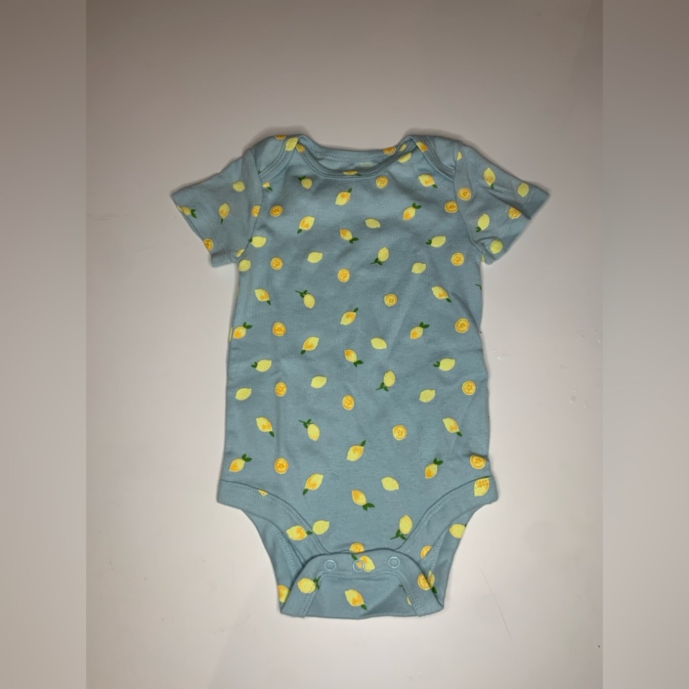 3 for $10 Joe Fresh Teal Bodysuit with Lemon Print